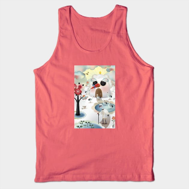 Chill Land Tank Top by ink choi design